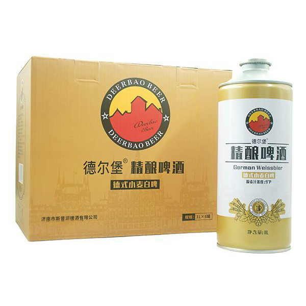 德爾堡精釀啤酒德式小麥白啤1L